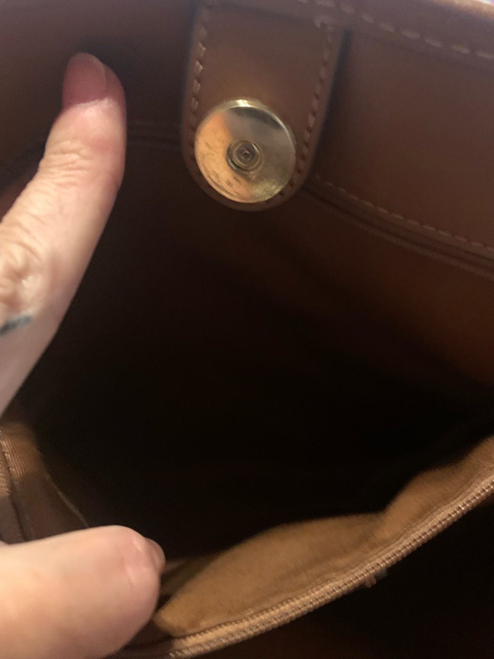 Coach Brown Signature Canvas Rainbow Logo Tote - Picture 6 of 7